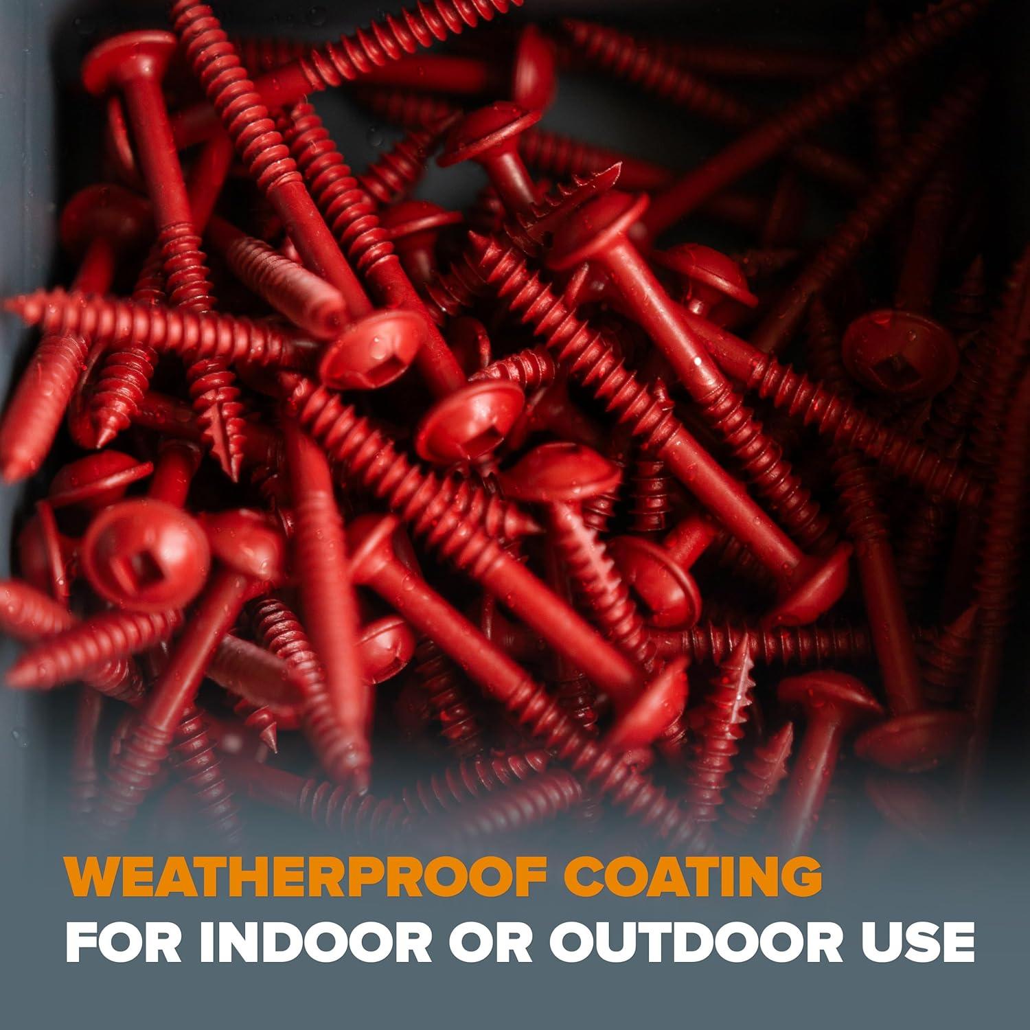 Tornillos para Agujeros de Bolsillo BORA 3.81 cm - 100 Piezas