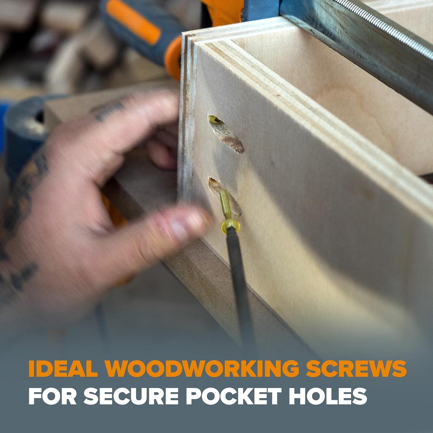 Tornillos para Agujeros de Bolsillo BORA 3.81 cm - 100 Piezas