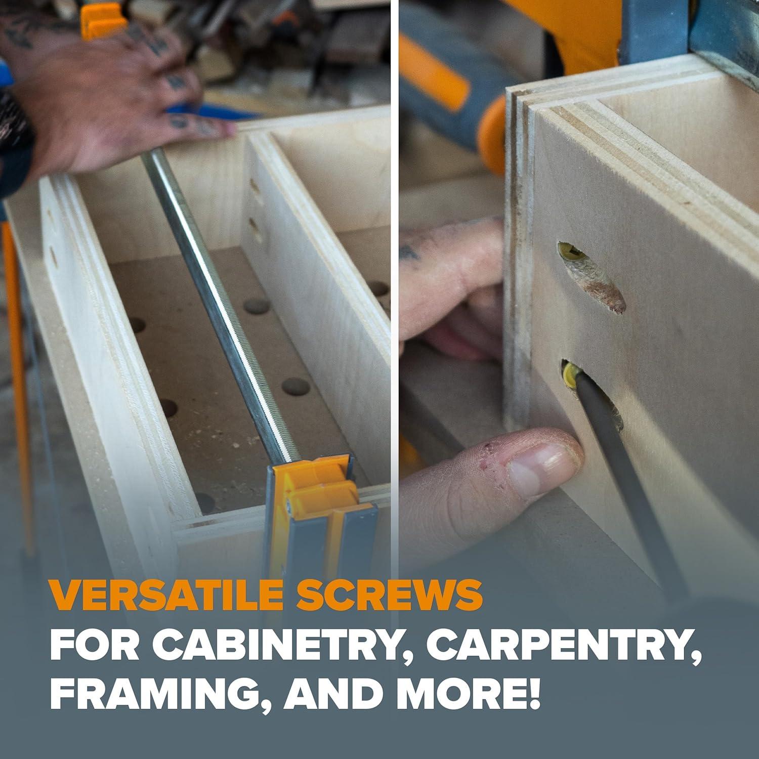 Tornillos para Agujeros de Bolsillo BORA 3.81 cm - 100 Piezas