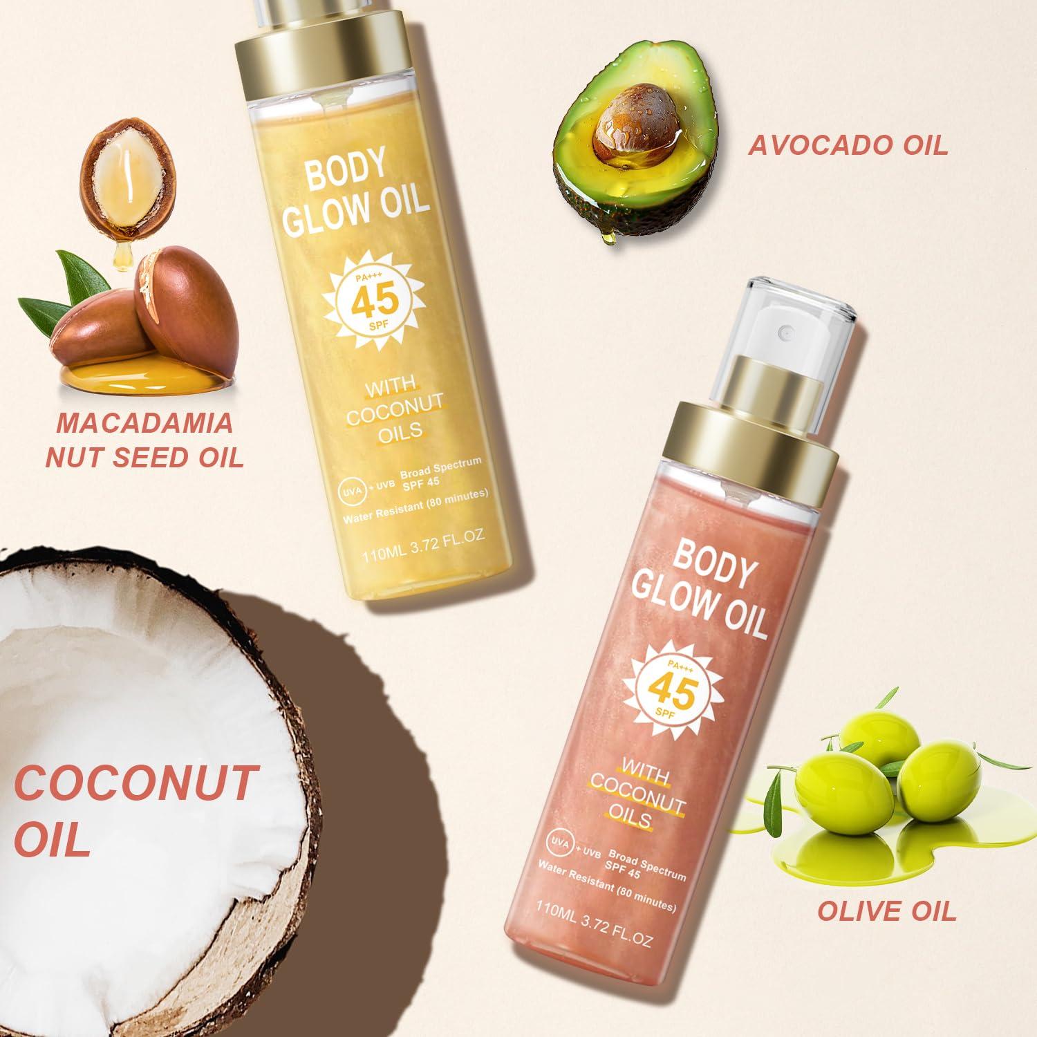 Aceite Brillante Corporal GADMLURY SPF 45 110 ml Rosa