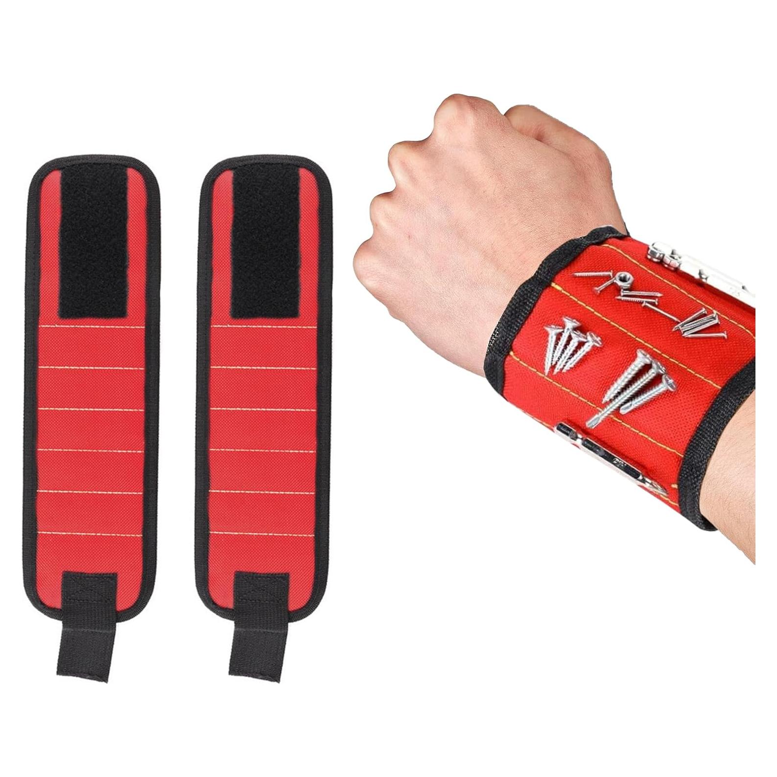 Paquete de 2 Pulseras Magnéticas EGGLION para Herramientas