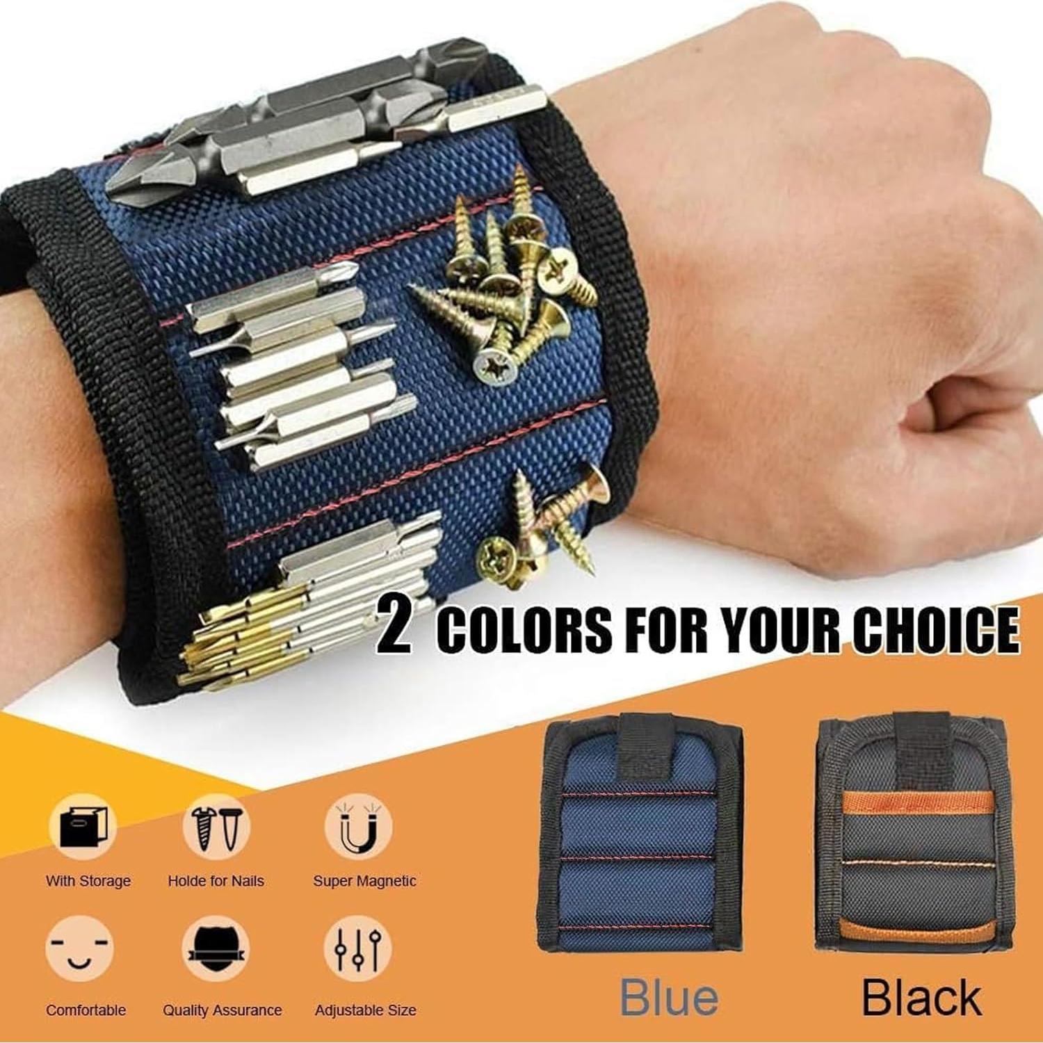 Pulsera Magnética Ajustable Eskopily para Tornillos y Herramientas