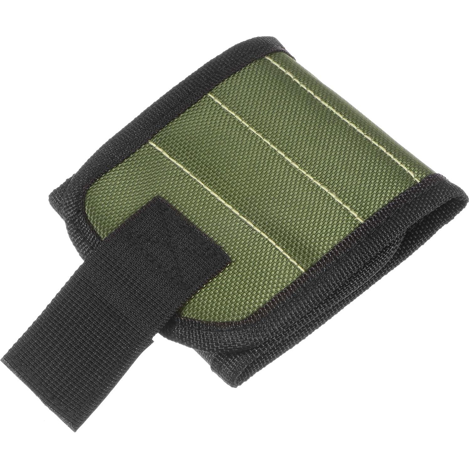 Pulsera Magnética HARFINGTON de Nylon con 15 Imánes Verde Oscuro