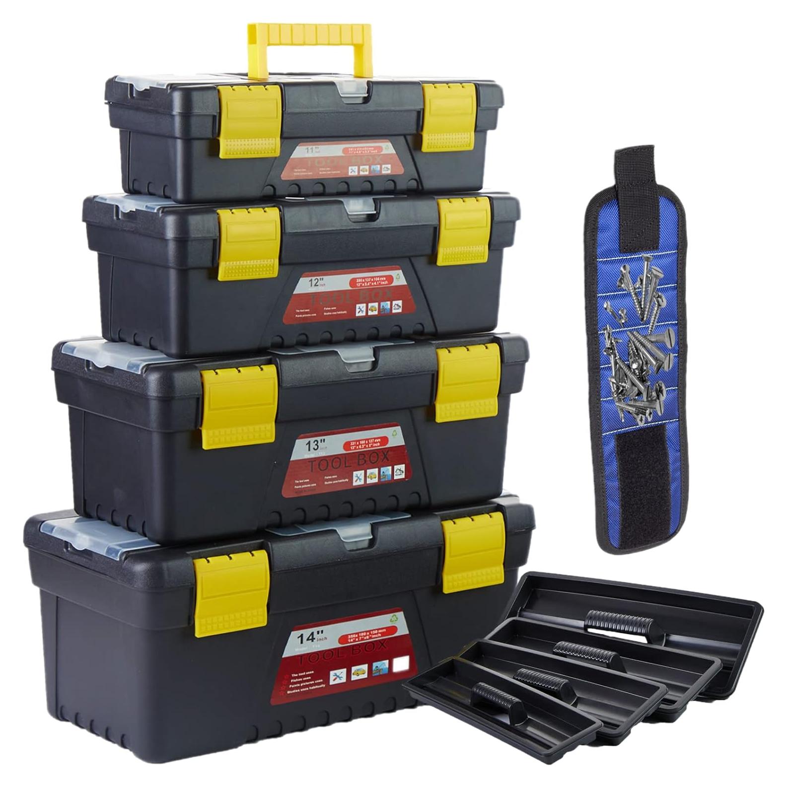 Caja de herramientas portátil STAHMFOVER 4 piezas 2.38 kg