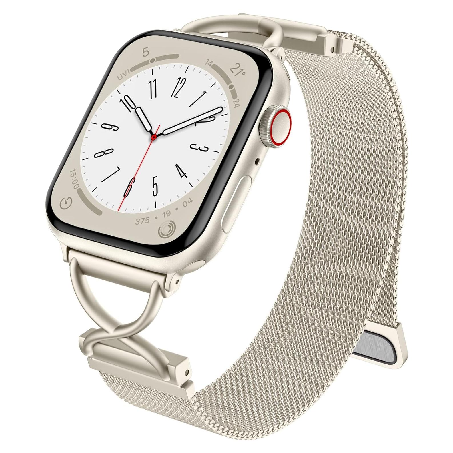 Correa de Metal Dirrelo para Apple Watch 38-44mm Mujeres