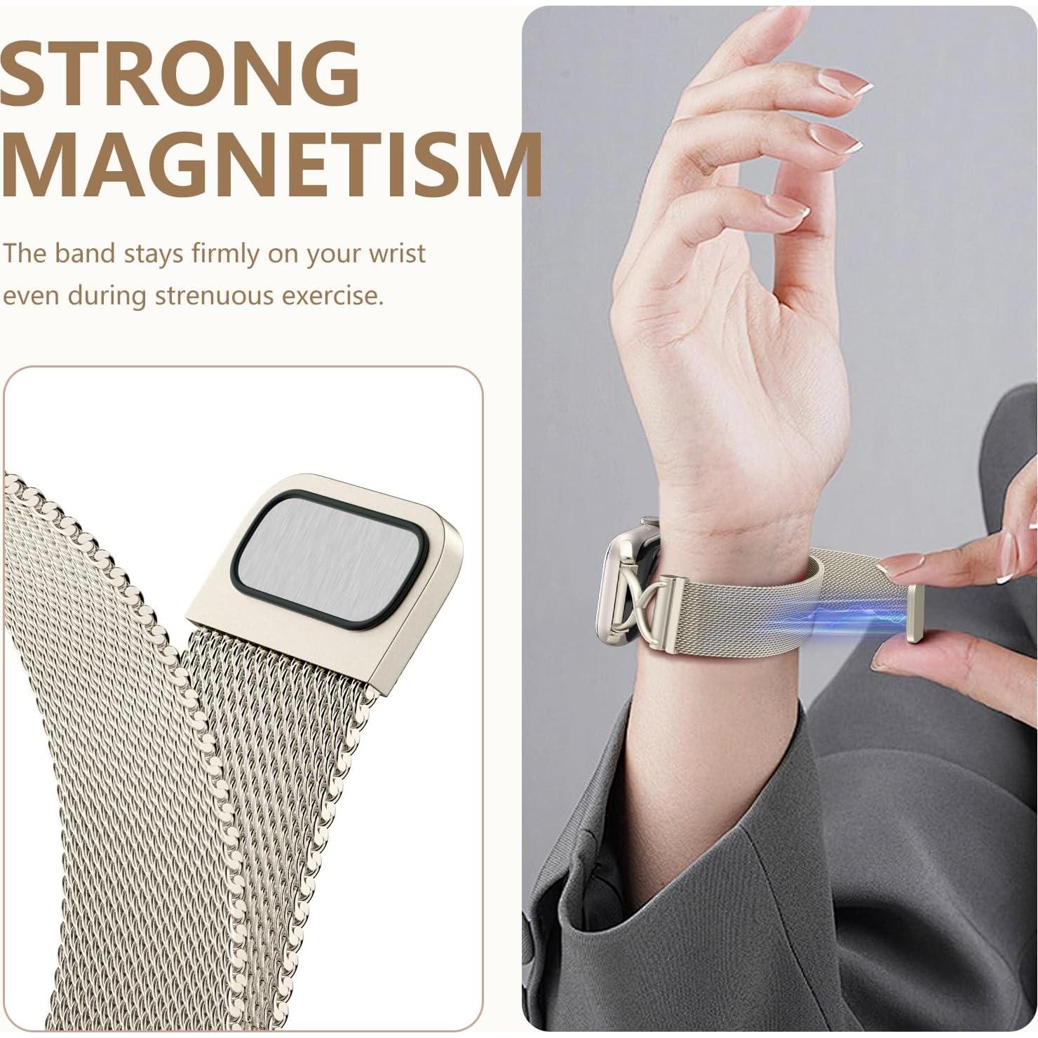 Correa de Metal Dirrelo para Apple Watch 38-44mm Mujeres