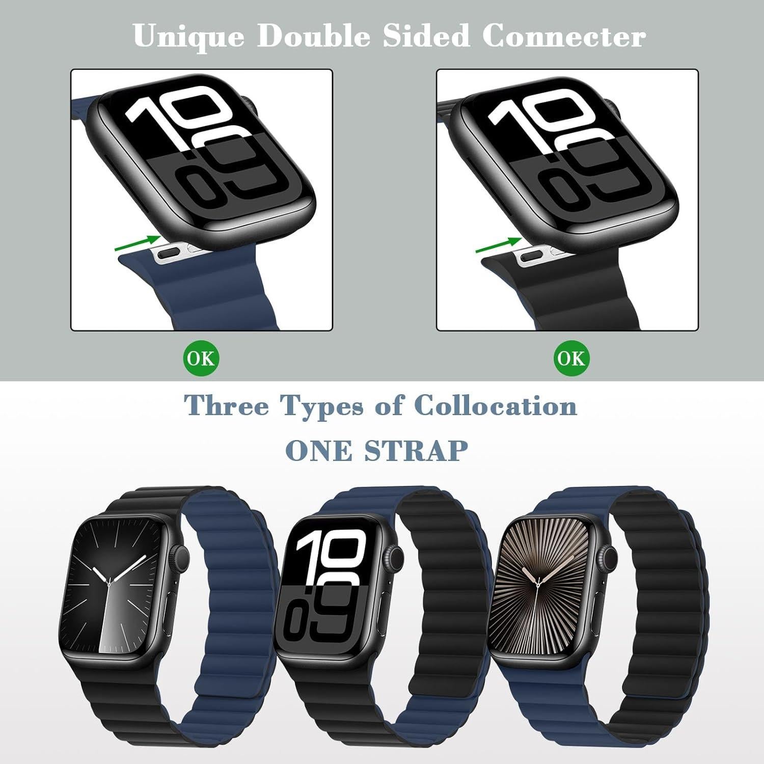 Banda Magnética Reversible HITZEE para Apple Watch 38-42mm