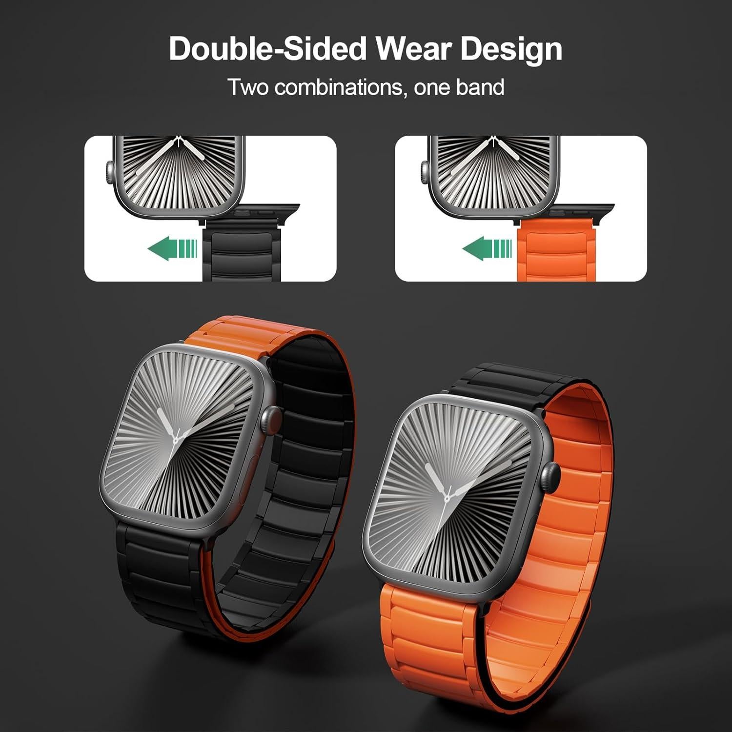 Correa DMMG para Apple Watch Ultra 49/46/45/44mm - 2 Pack Silicona