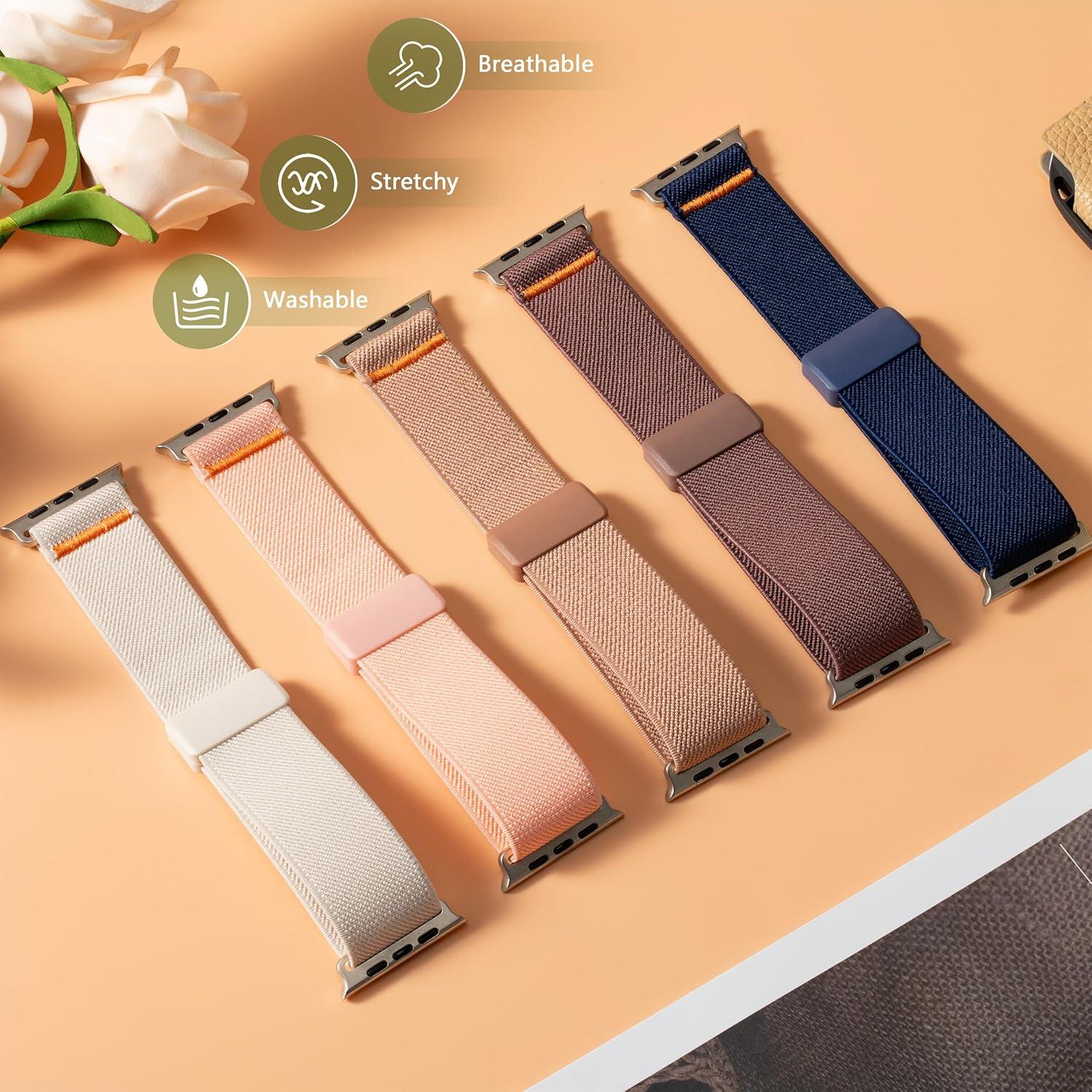 Correa de Nailon Elástica Cindgress para Apple Watch 44mm 45mm 46mm