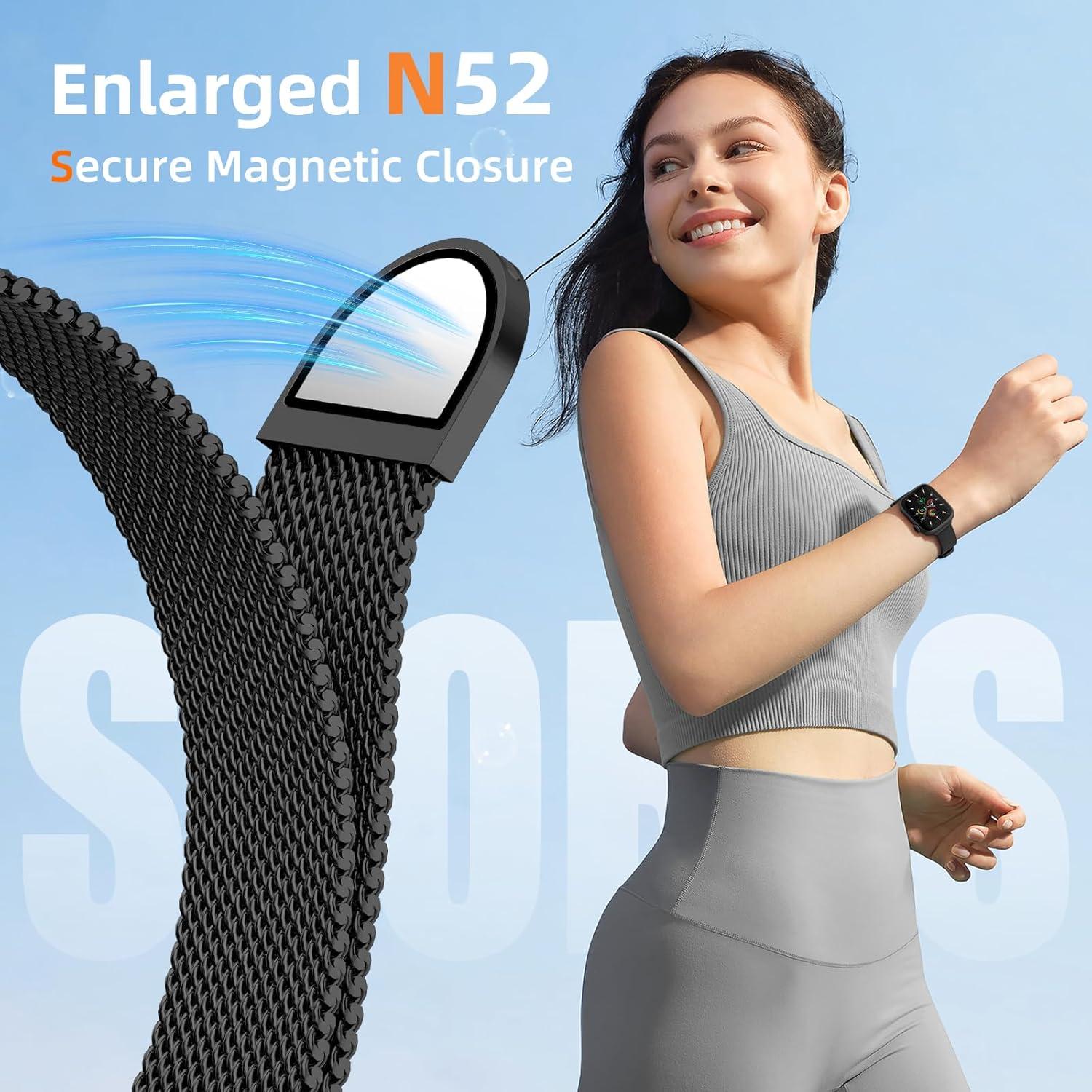 Banda de Metal Milanesa JKD para Apple Watch Mujeres 38-46mm