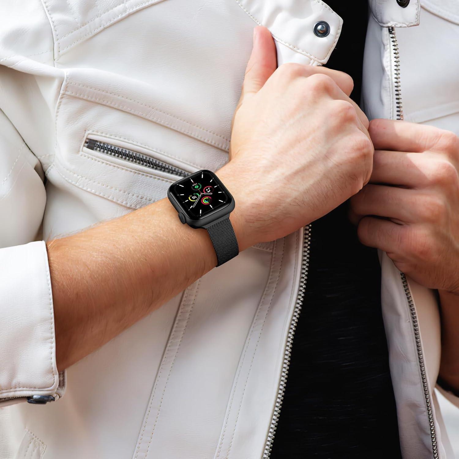 Banda de Metal Milanesa JKD para Apple Watch Mujeres 38-46mm