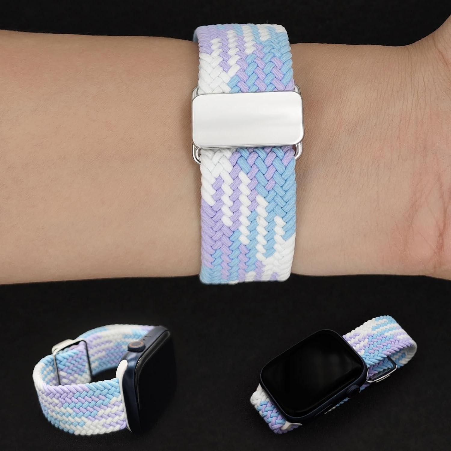 Banda de Reloj de Nylon Elástico Trenzado Abanen 38-49mm