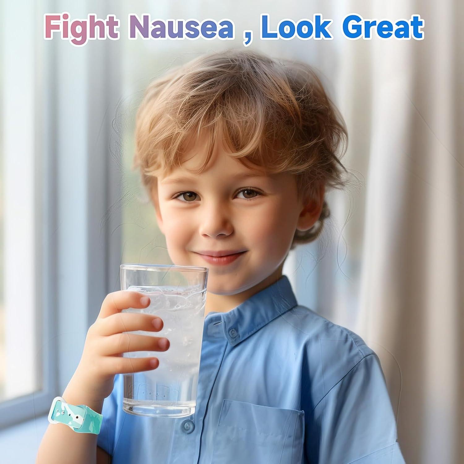 Banda para Mareos LYJEE Ajustable Alivio Nauseas Azul