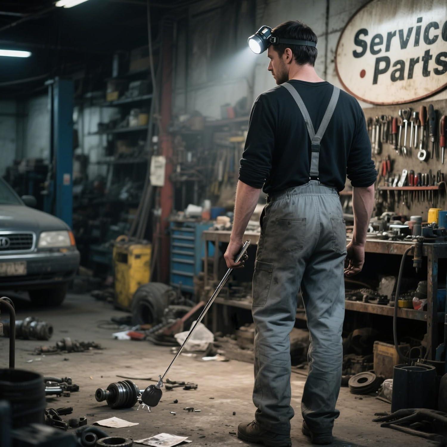 Varita Magnética Telescópica GREATMAG 10LB Negra para Recogida