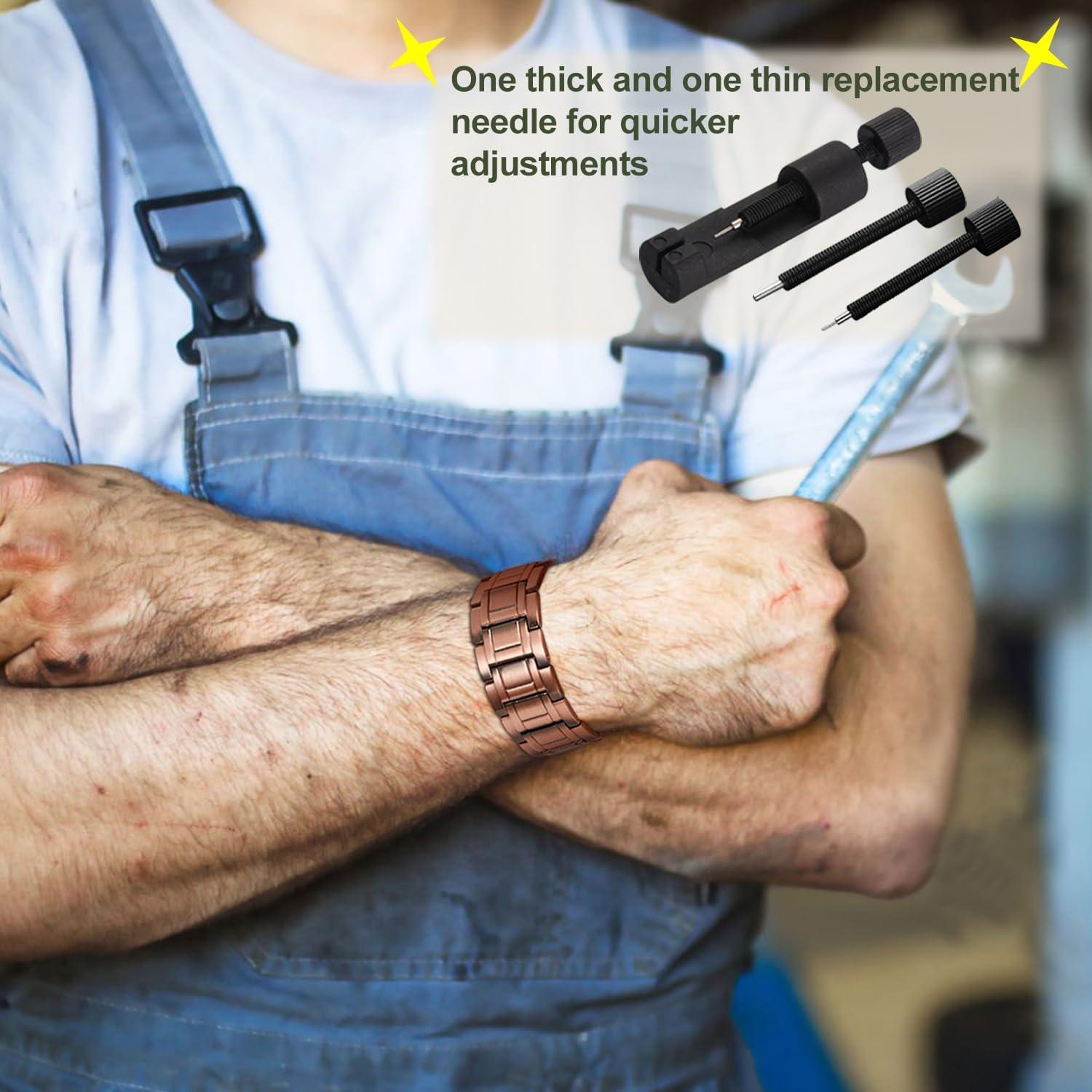 Pulsera Magnética de Cobre MagEnergy para Hombres 23 cm