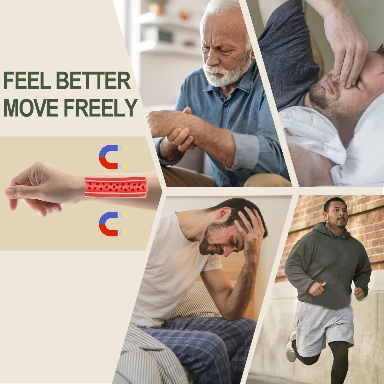 Pulsera Magnética de Cobre MagEnergy para Hombres 23 cm