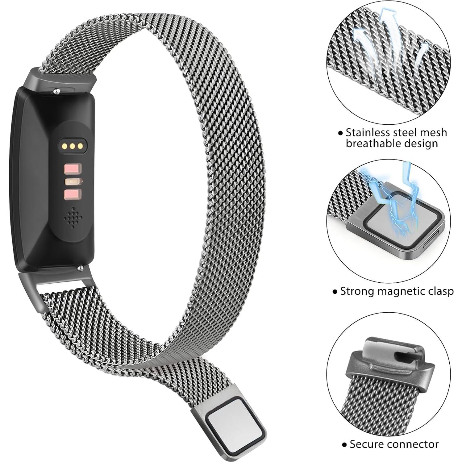 Banda de Acero Inoxidable Vanjua para Fitbit Inspire 2/3