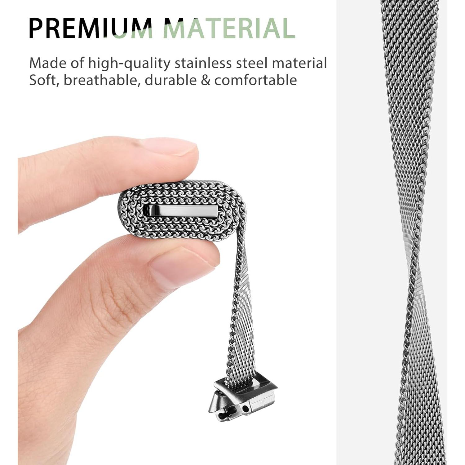 Banda de Acero Inoxidable Vanjua para Fitbit Inspire 2/3