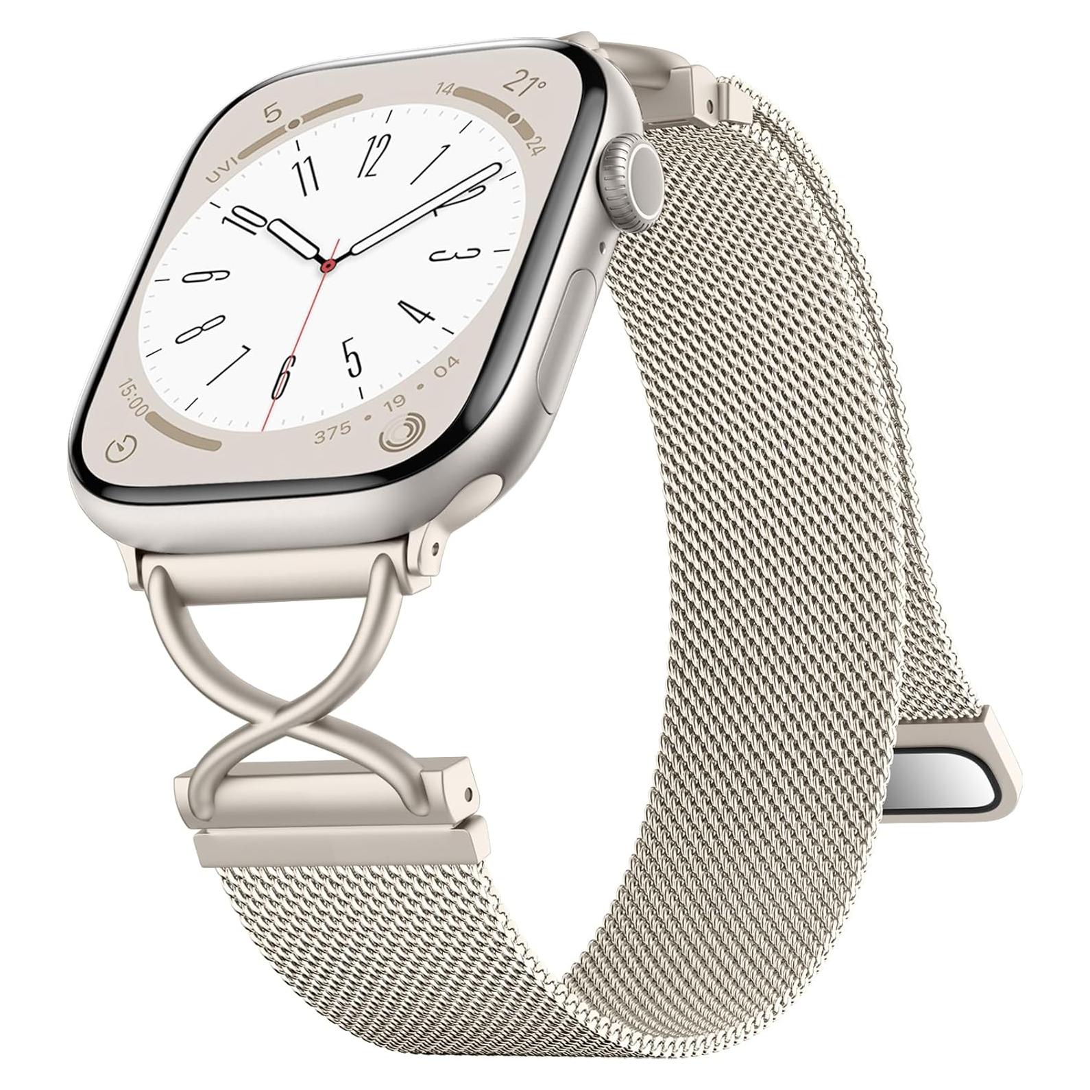 Banda Magnética de Acero Inoxidable Rabini para Apple Watch 38-49mm