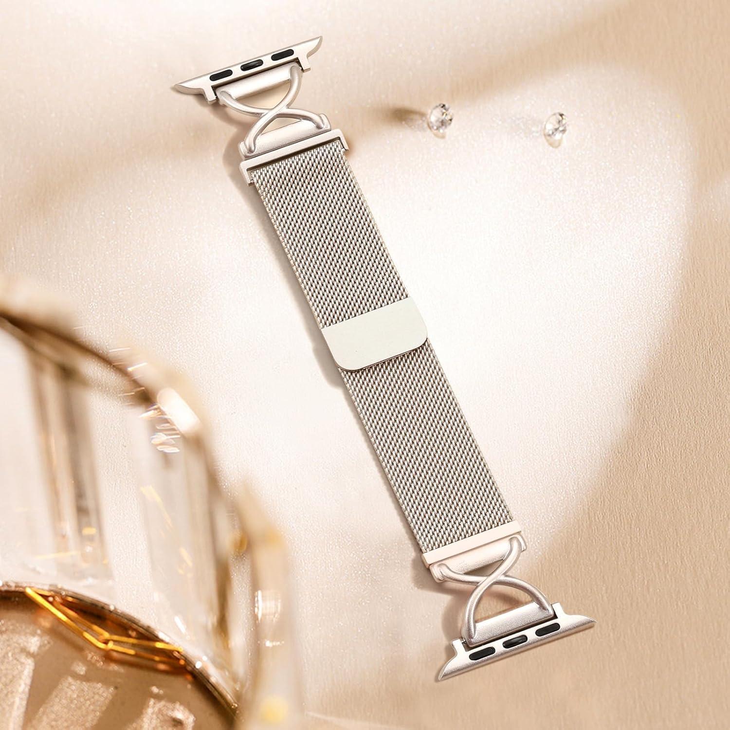 Banda Magnética de Acero Inoxidable Rabini para Apple Watch 38-49mm