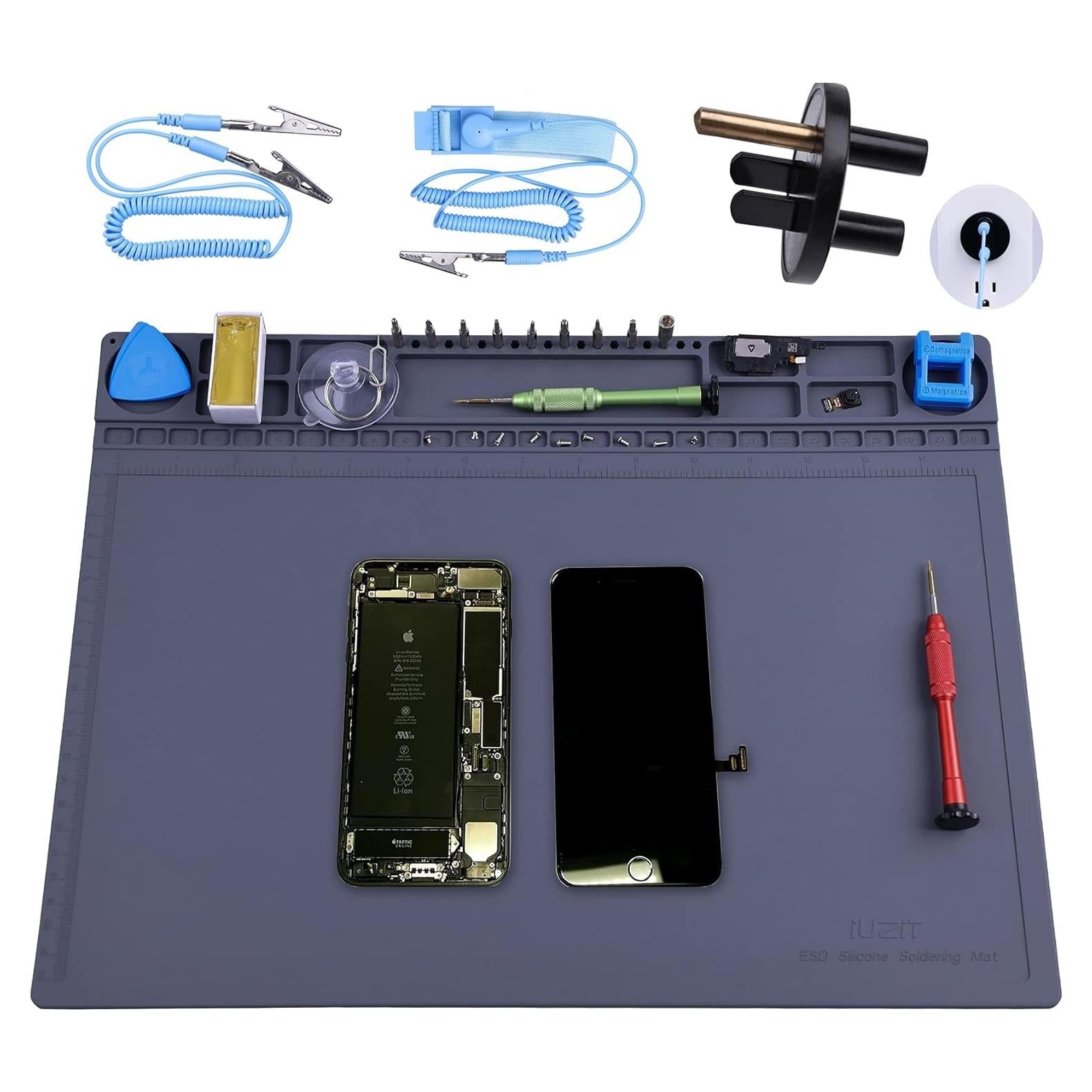 Alfombrilla Antiestática ESD IUZIT 30.5x40.6cm Resistente al Calor