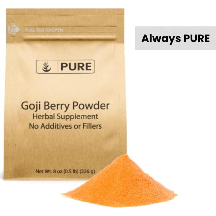 Polvo de Baya Goji Wolfberry 227g Suplemento Herbal Puro