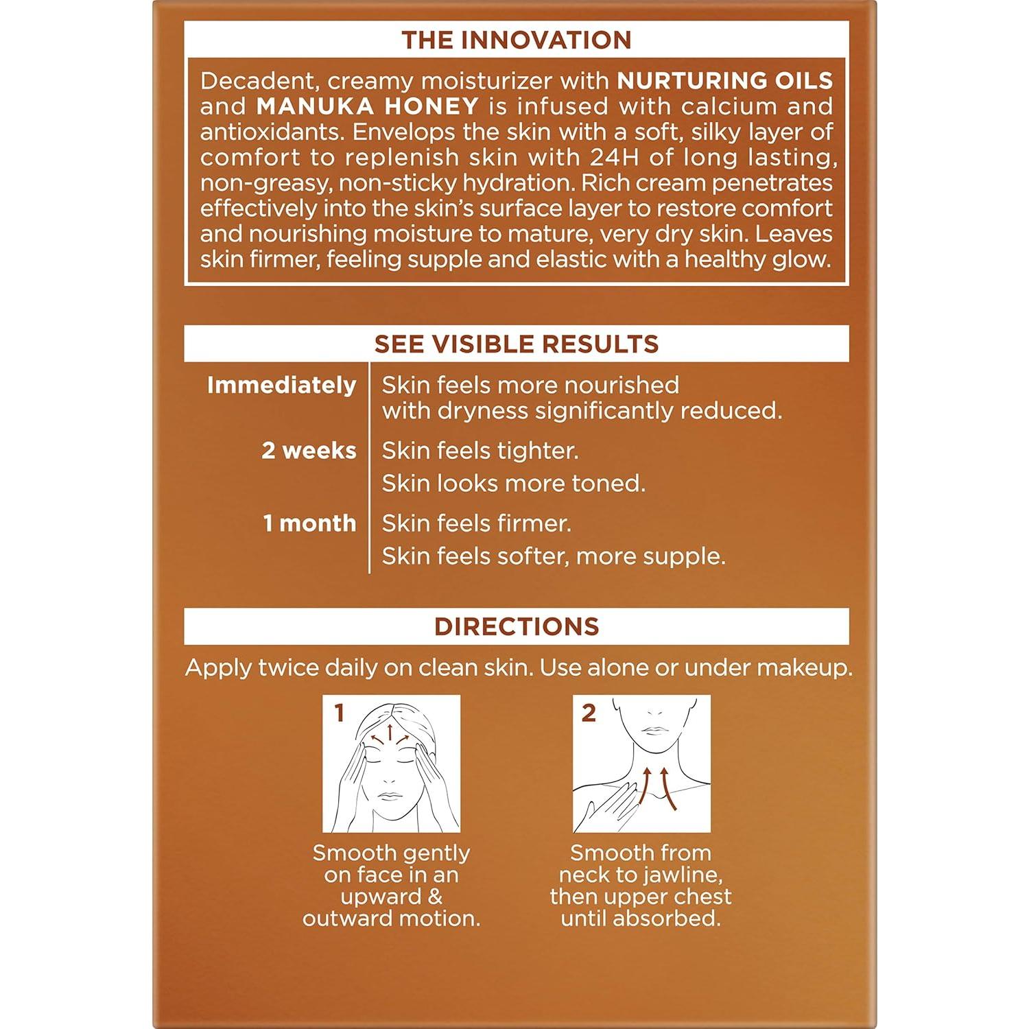 Crema Hidratante Anti-Envejecimiento L'Oreal Paris 48g Miel de Manuka