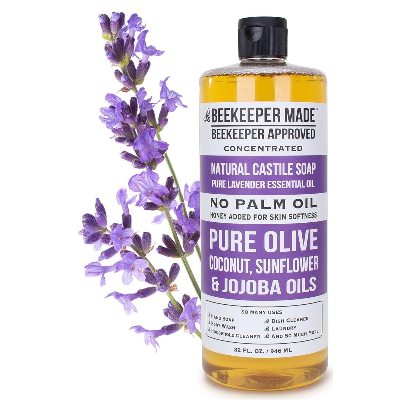 Jabón de Castilla Natural Beekeeper Made 946 ml Lavanda
