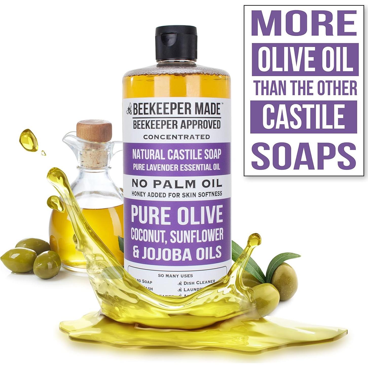 Jabón de Castilla Natural Beekeeper Made 946 ml Lavanda