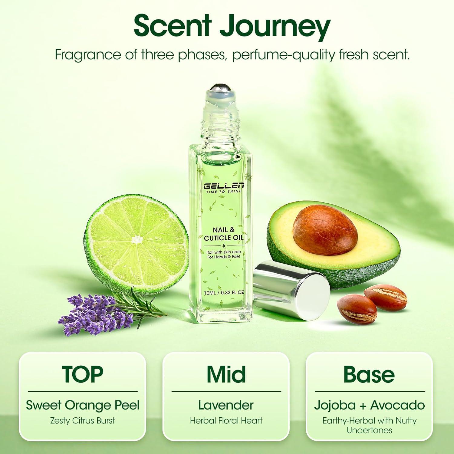 Aceite de Cutícula Gellen 10ml para Crecimiento y Reparación