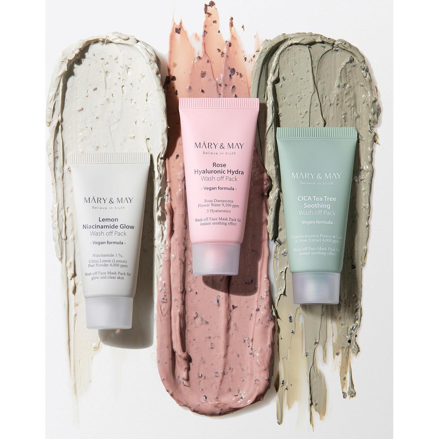 Mascarilla Facial Lavable Mary&May Limón y Niacinamida 30g