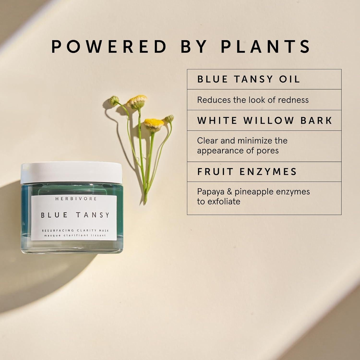 Máscara Refinadora de Poros Herbivore Blue Tansy 60 mL