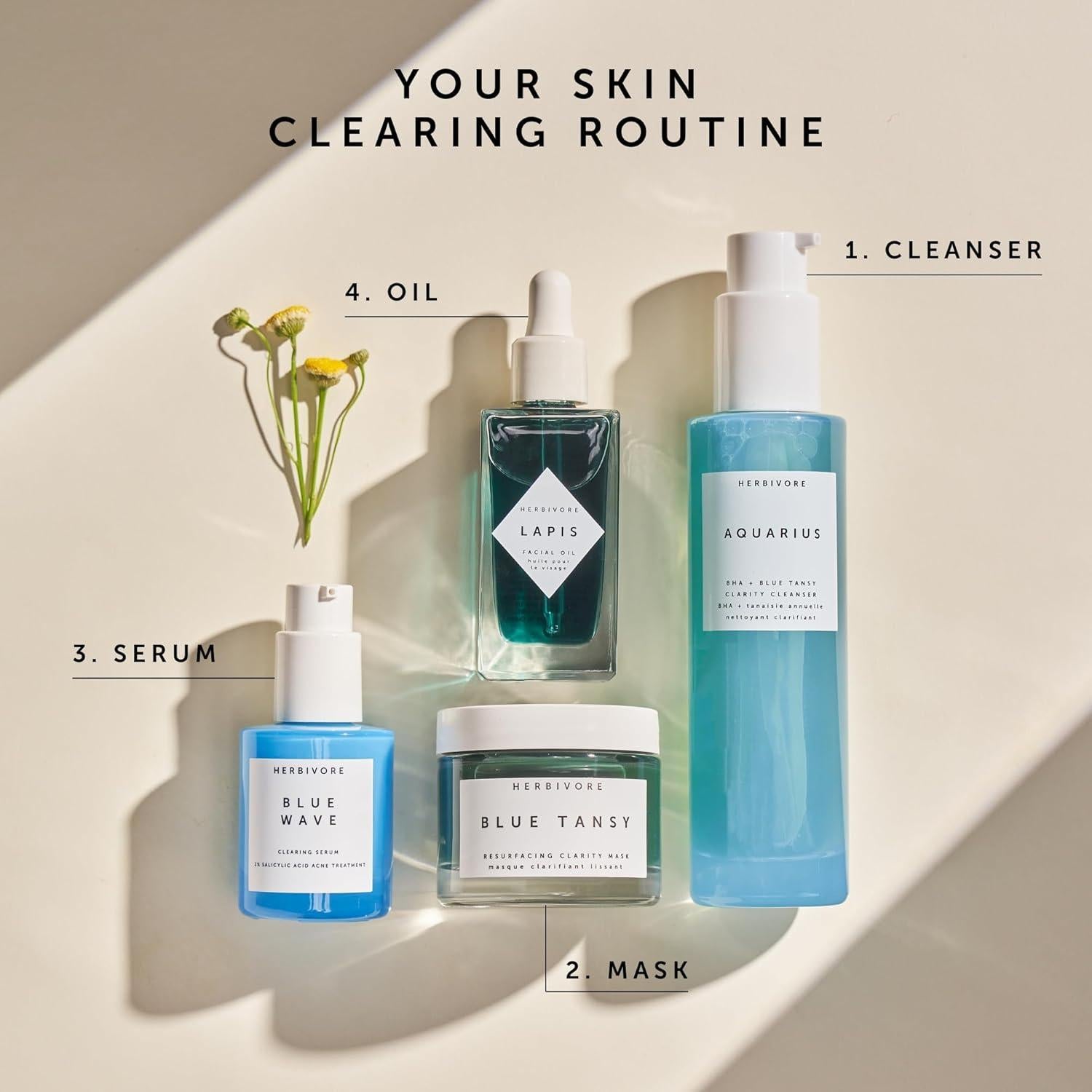 Máscara Refinadora de Poros Herbivore Blue Tansy 60 mL