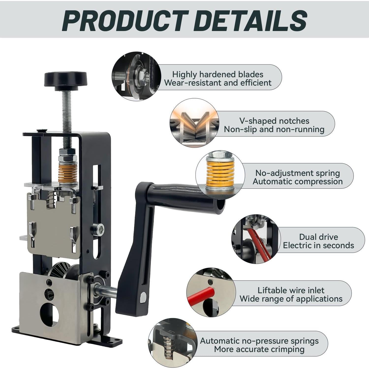 Desforradora Manual LILOOVKE HS para Alambres 1-25 mm
