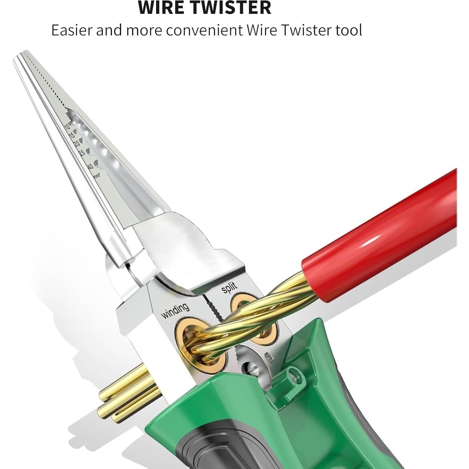 Pelacables y Crimpadora GADO 8-en-1 con Detector de Voltaje