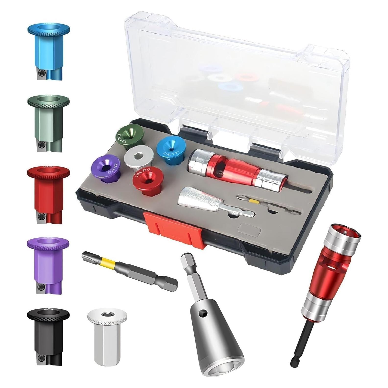 Destripador de Cables AIFIZO para Taladro 2.5-10mm² 8 Piezas