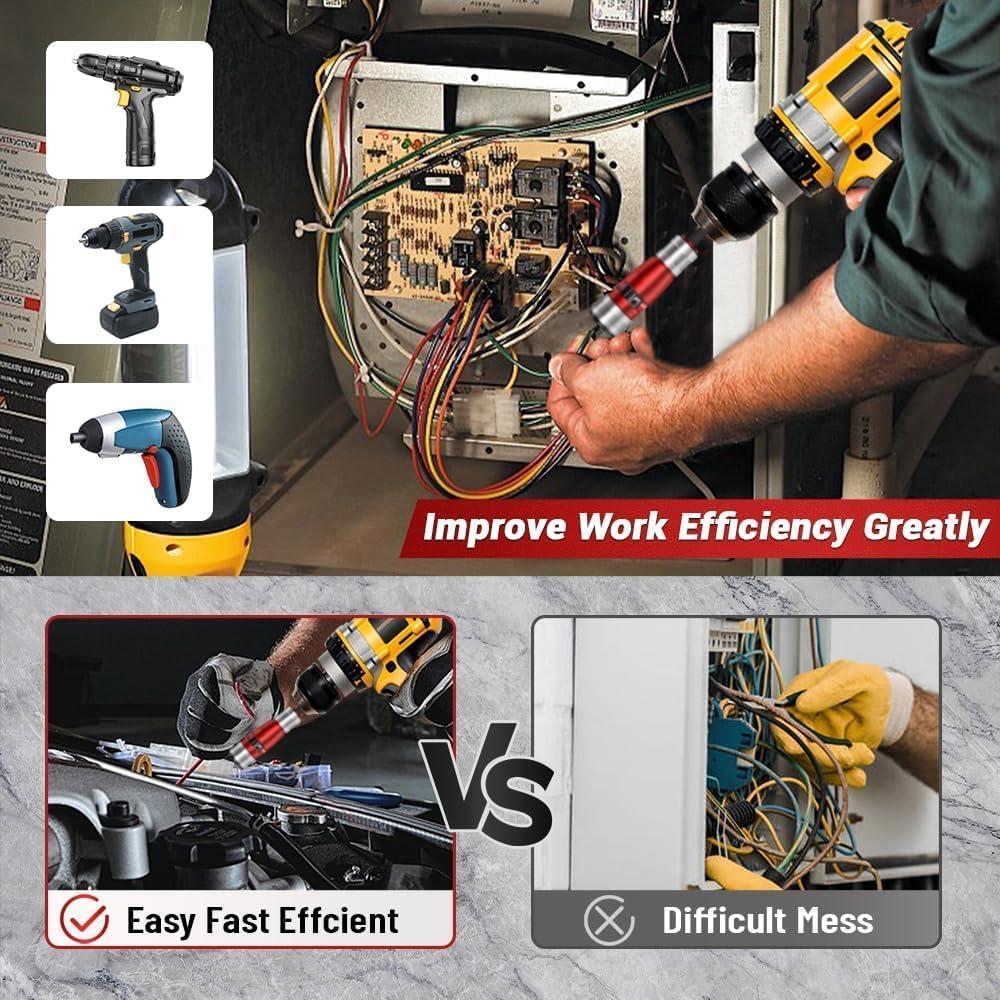 Destripador de Cables AIFIZO para Taladro 2.5-10mm² 8 Piezas