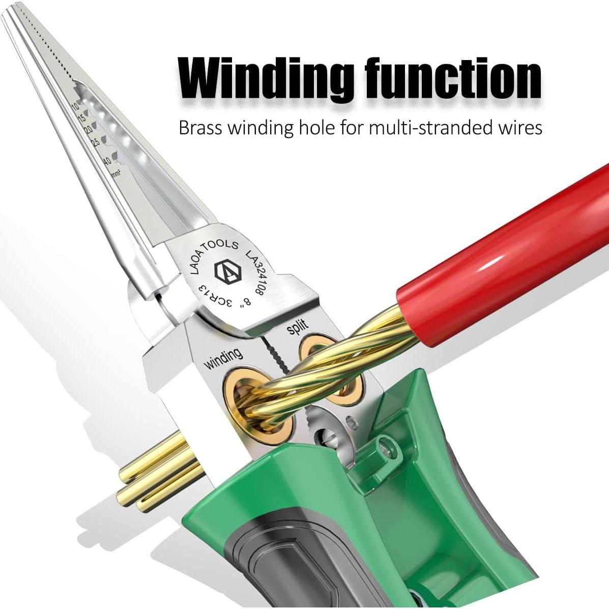 Pelacables 8 en 1 LAOA con Probador de Voltaje y Tijeras