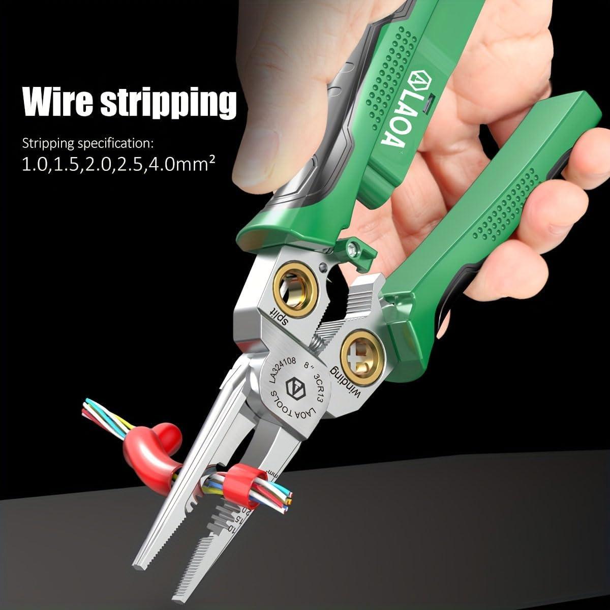 Pelacables 8 en 1 LAOA con Probador de Voltaje y Tijeras