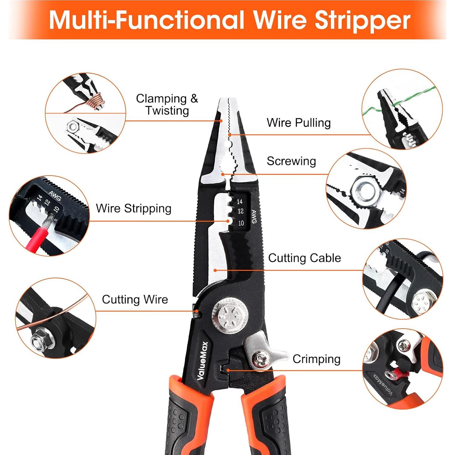 Pelacables Multifuncional ValueMax 6-en-1 21.6 cm CR-V