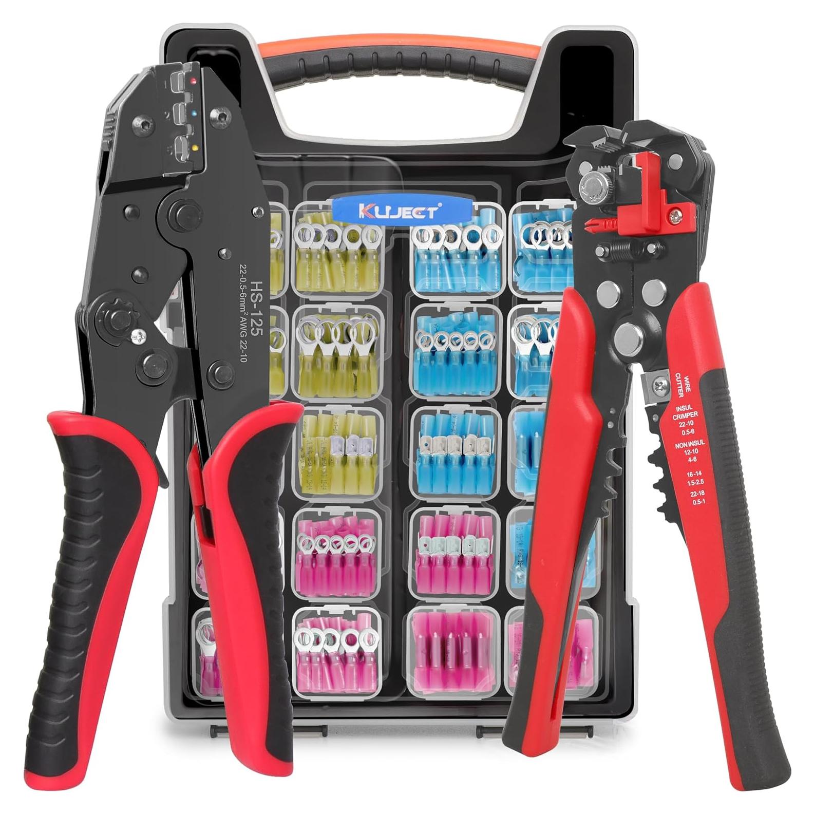 Kit de Herramientas de Crimpado Kuject 340 PCS Conectores