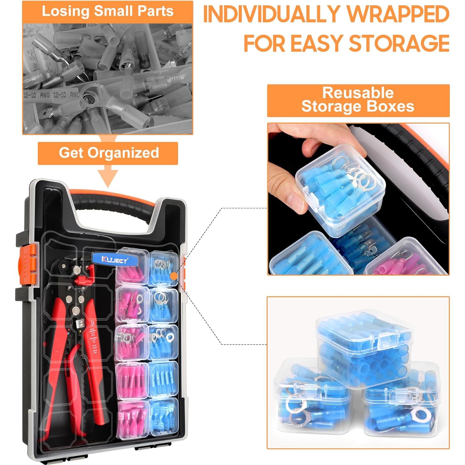 Kit de Herramientas de Crimpado Kuject 340 PCS Conectores