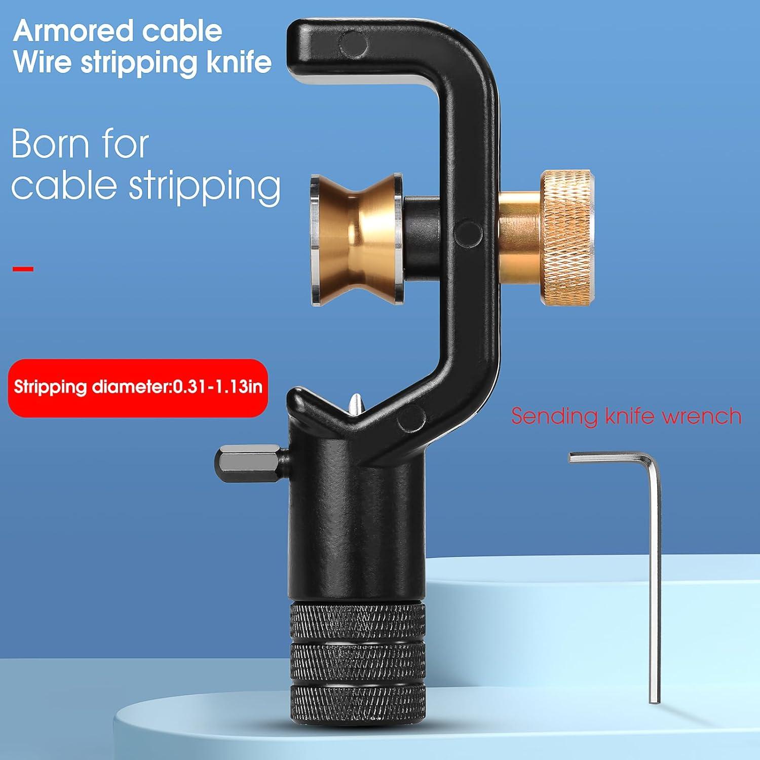 Cuchillo Desforrador de Cable Óptico BAOSHLA 8-28mm Ergonómico
