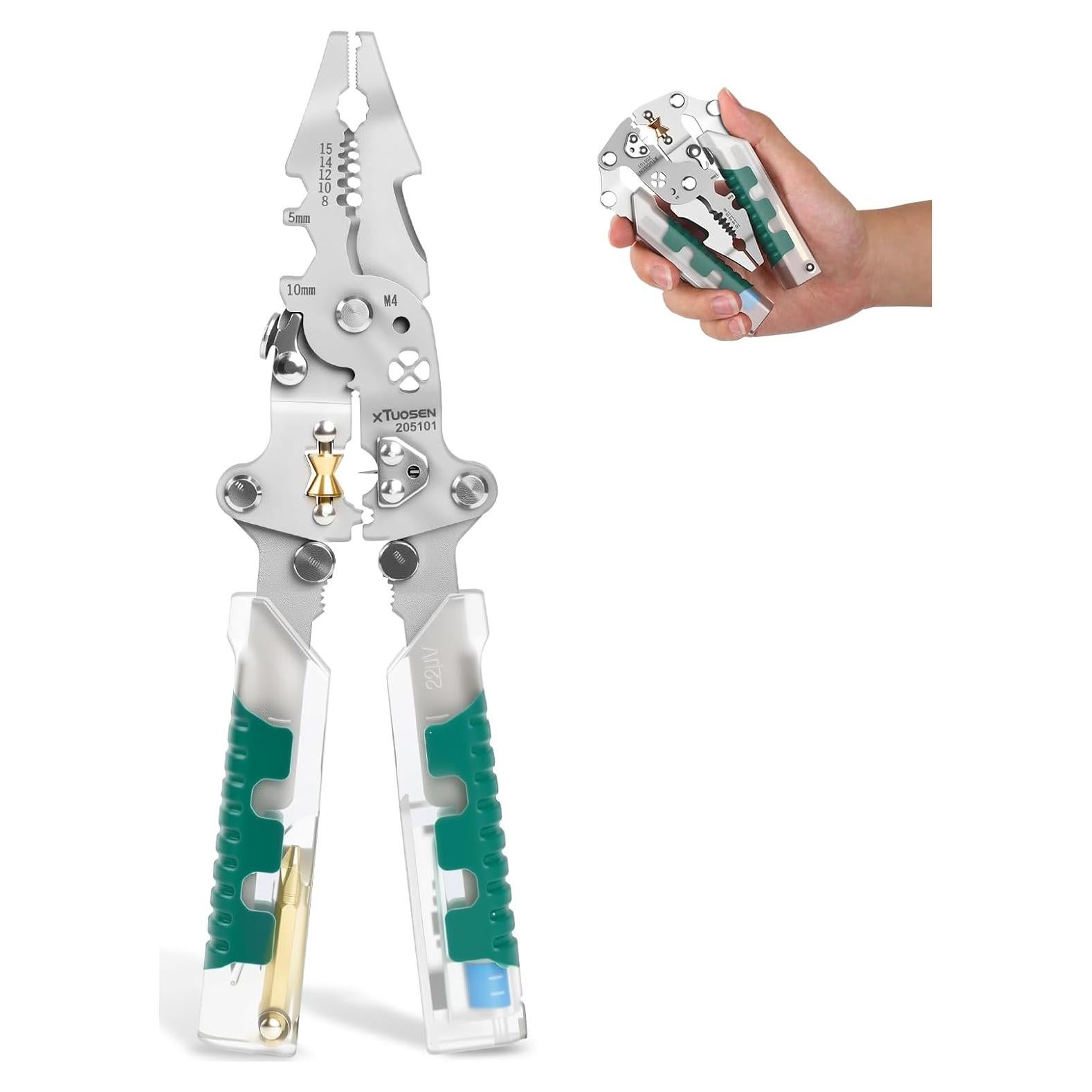 Alicates Eléctricos Zsdios 18 en 1 con Detector de Voltaje