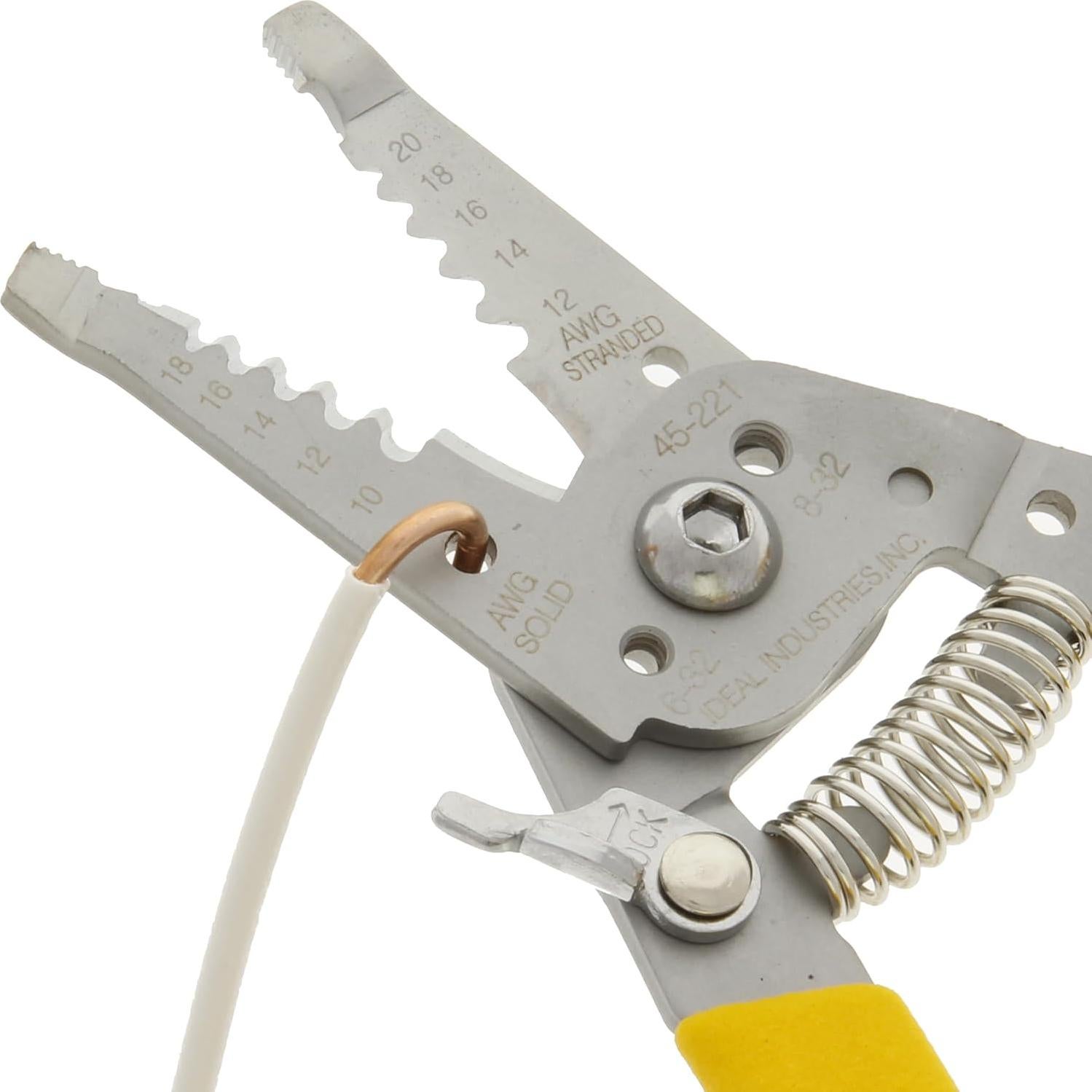 Desforrador de Cables IDEAL 45-221 Acero Inoxidable 10-18 AWG