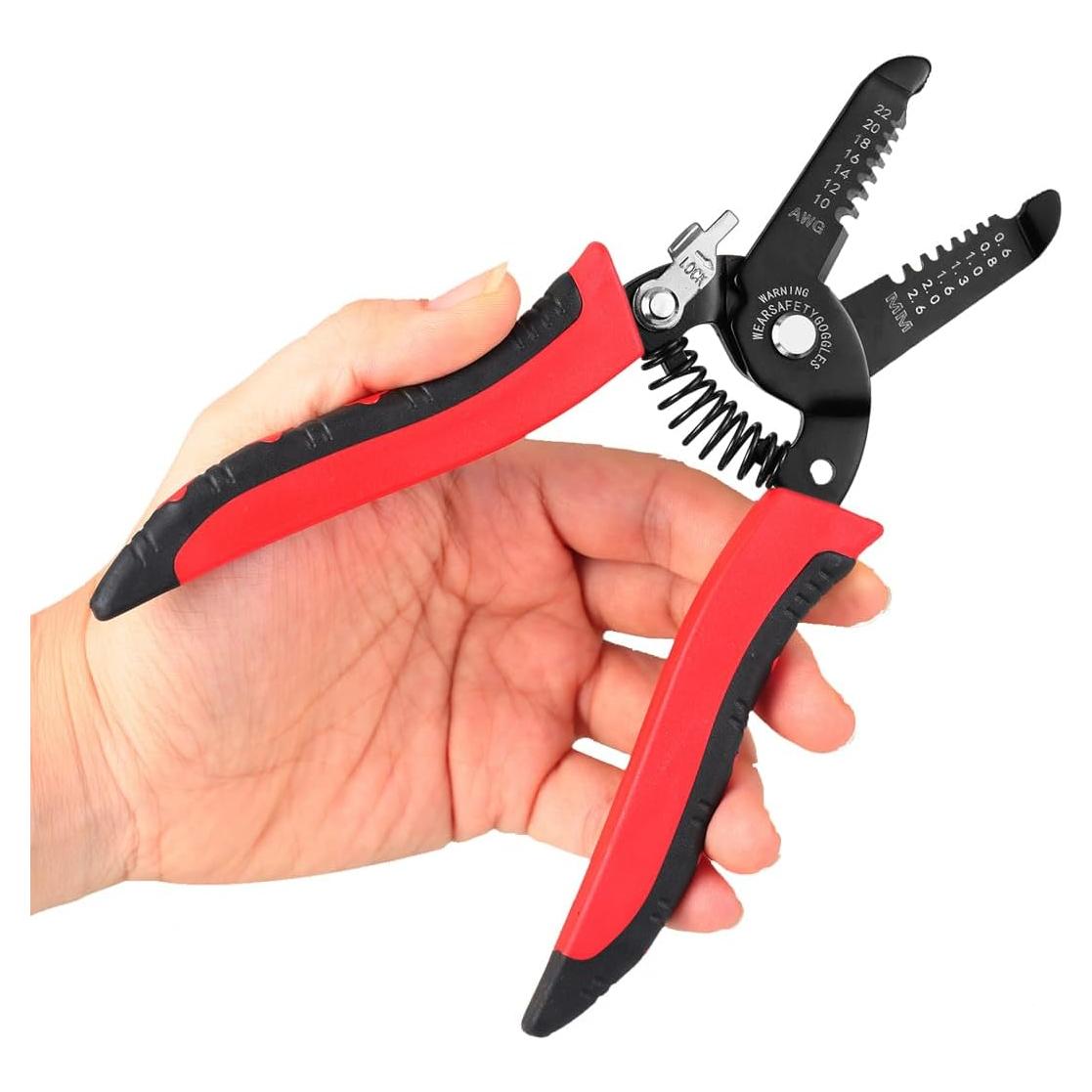 Destripador de Cables QIOJIRMU 10-22 AWG Acero Manganeso