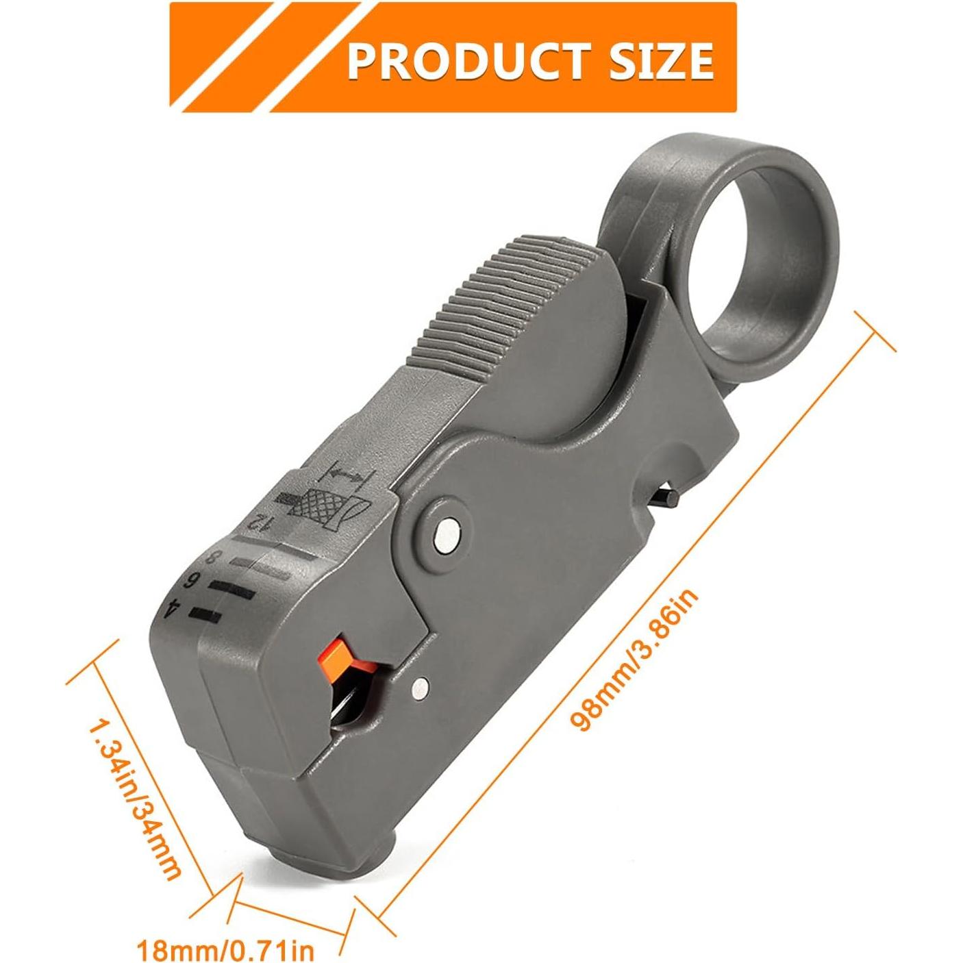 Herramienta Desforradora de Cable Coaxial HUAREW - Paquete de 2