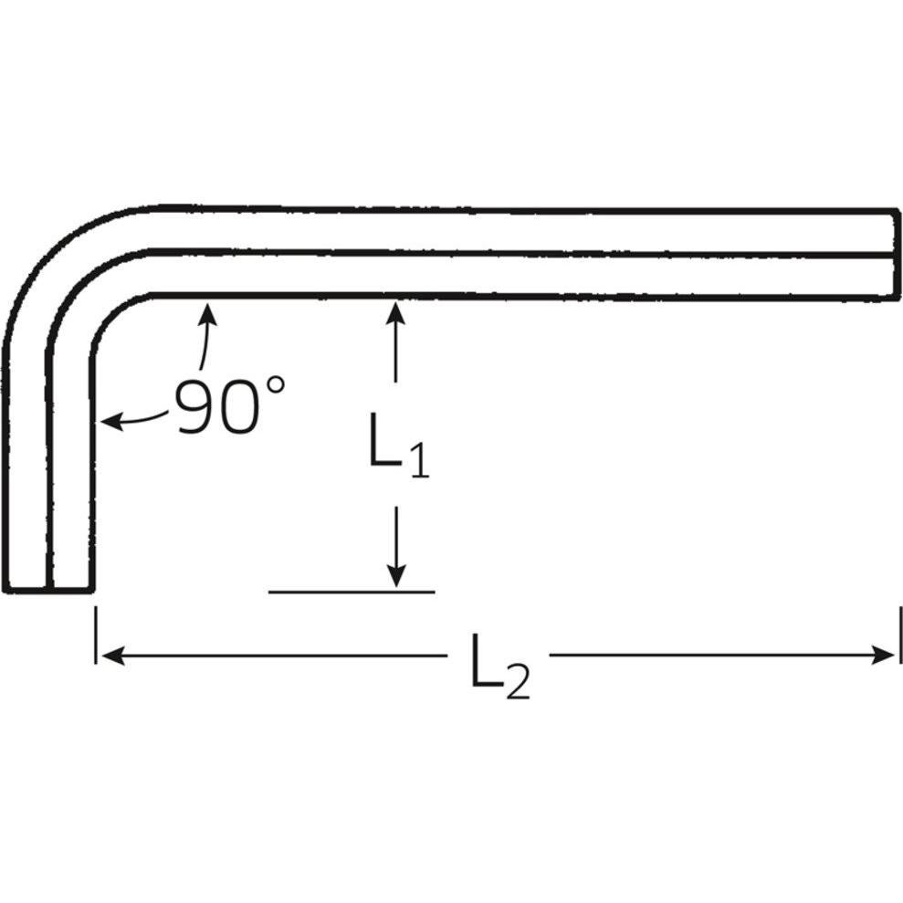 Llave Allen Stahlwille 43210006 6mm Mango en T 180mm