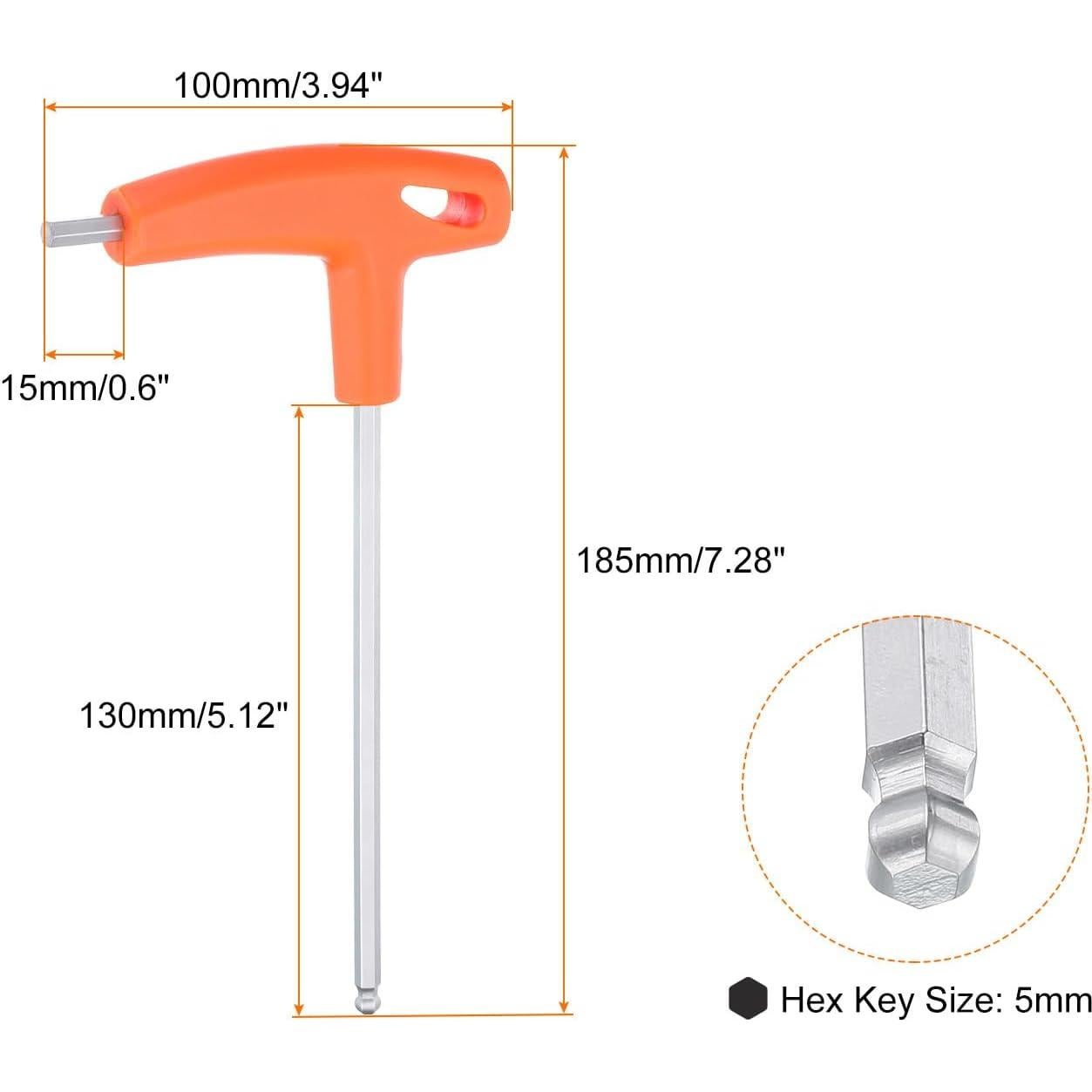 Llave Hexagonal T-Handle HARFINGTON 5mm Acero CR-V
