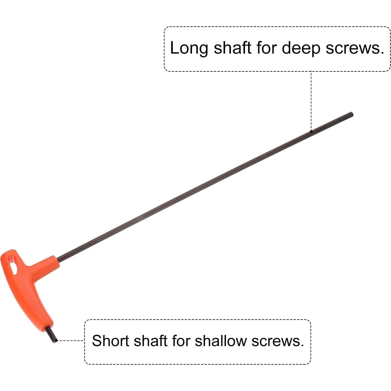 Llave Hexagonal T-HANDLE HARFINGTON 5mm Brazo Largo 350mm